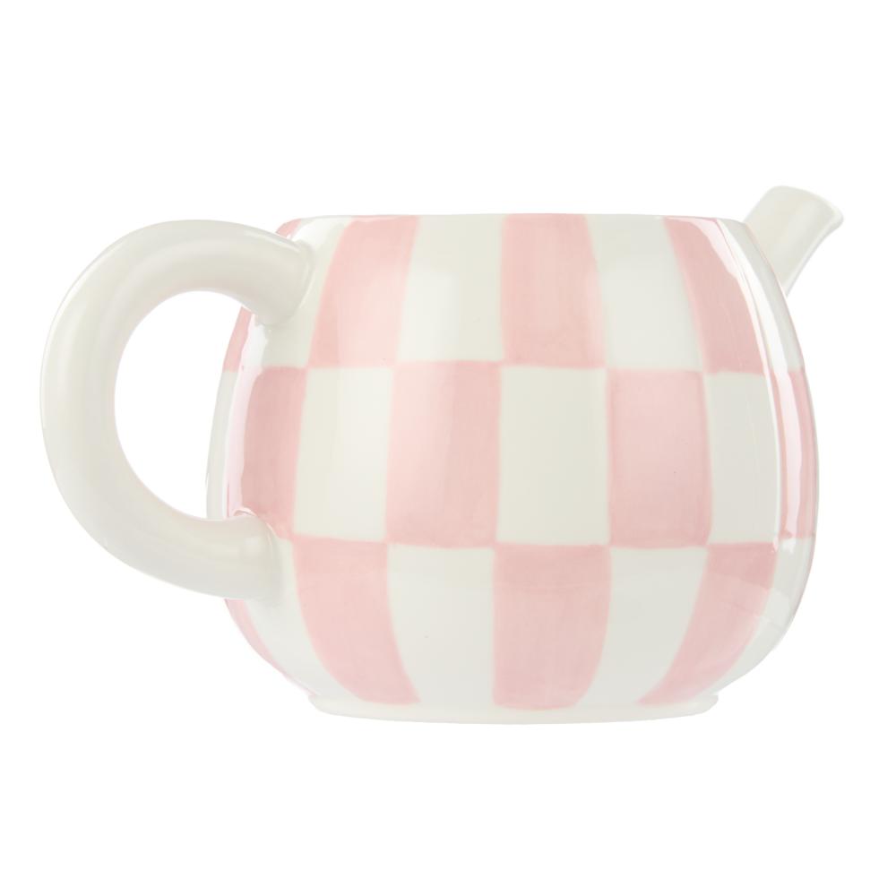 Emporium Check Teapot pink at MyHouse