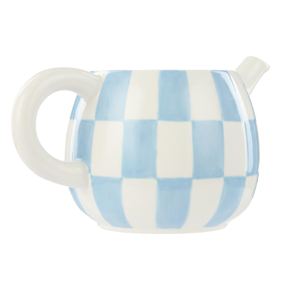Emporium Check Teapot blue at MyHouse