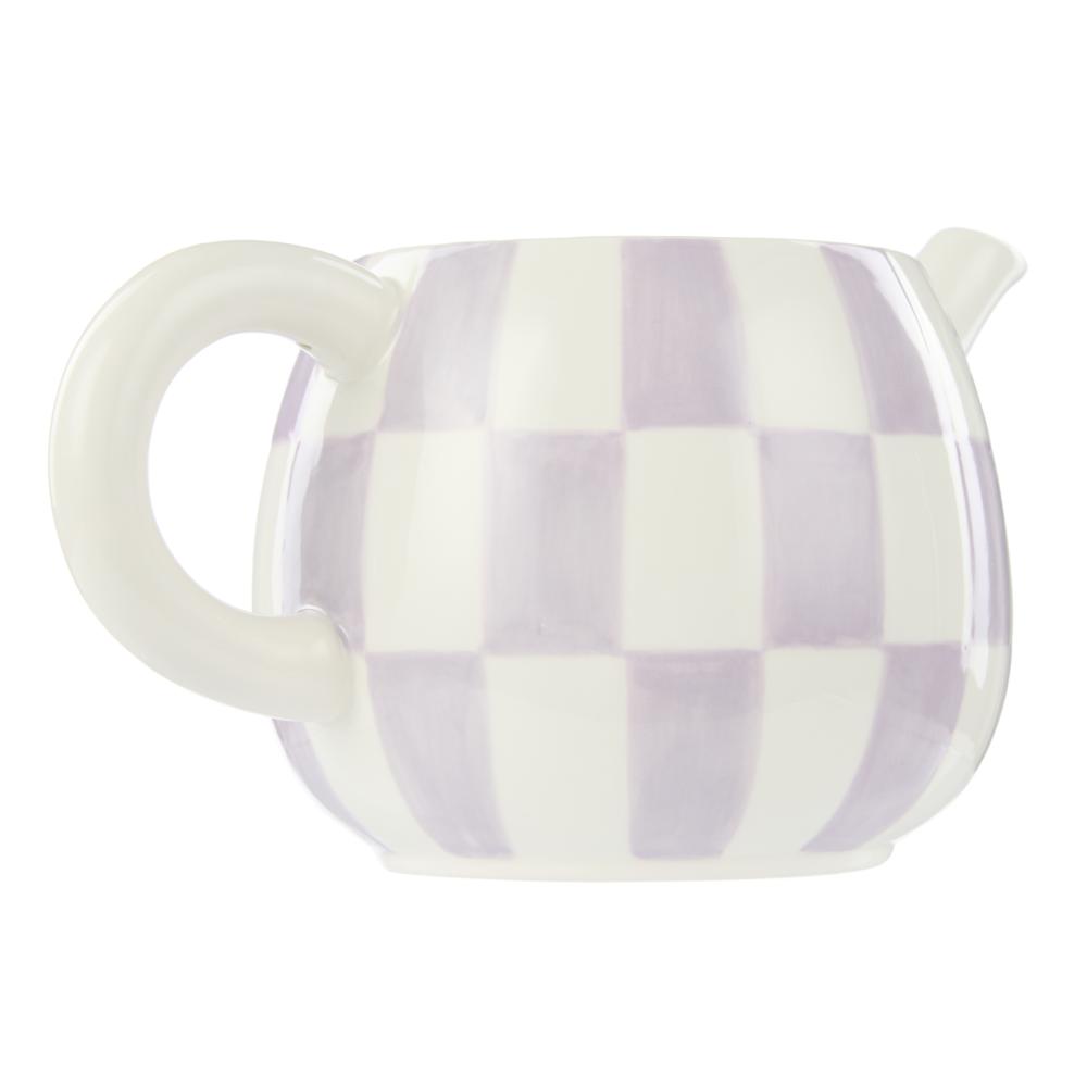 Emporium Check Teapot purple at MyHouse
