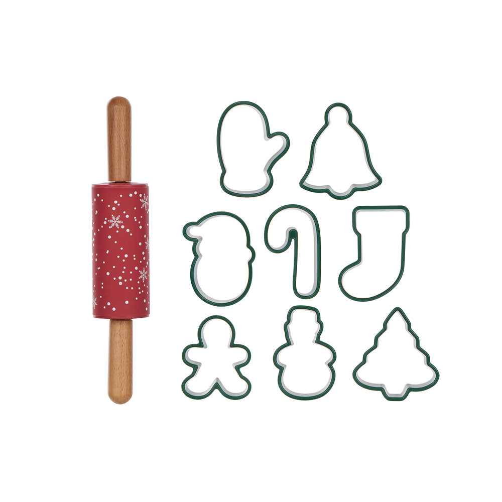 Davis & Waddell Christmas Cookie Cutter & Rolling Pin Gift Set - MyHouse