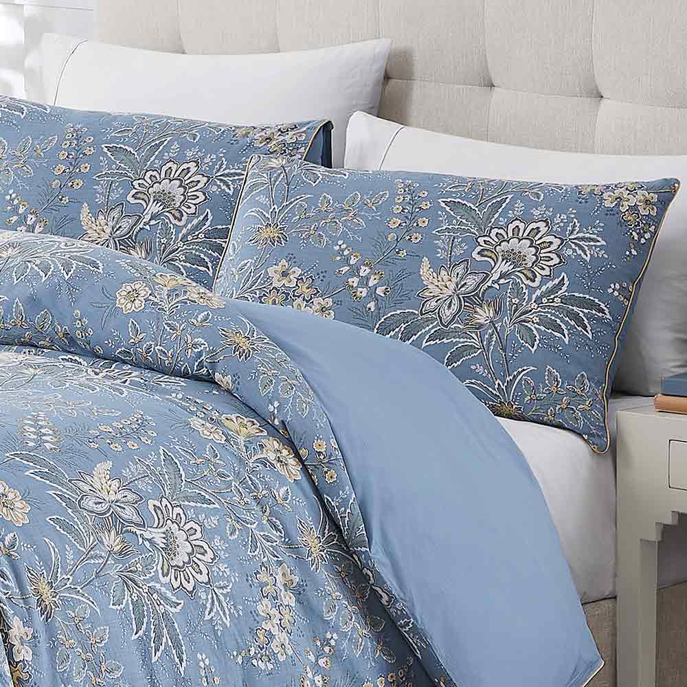 Laura Ashley Marlbrook Dusky Seaspray Quilt Cover Set at MyHouse