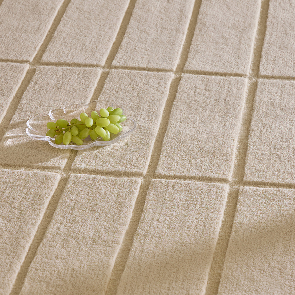 Marimekko Tiiliskivi Rug Natural White
