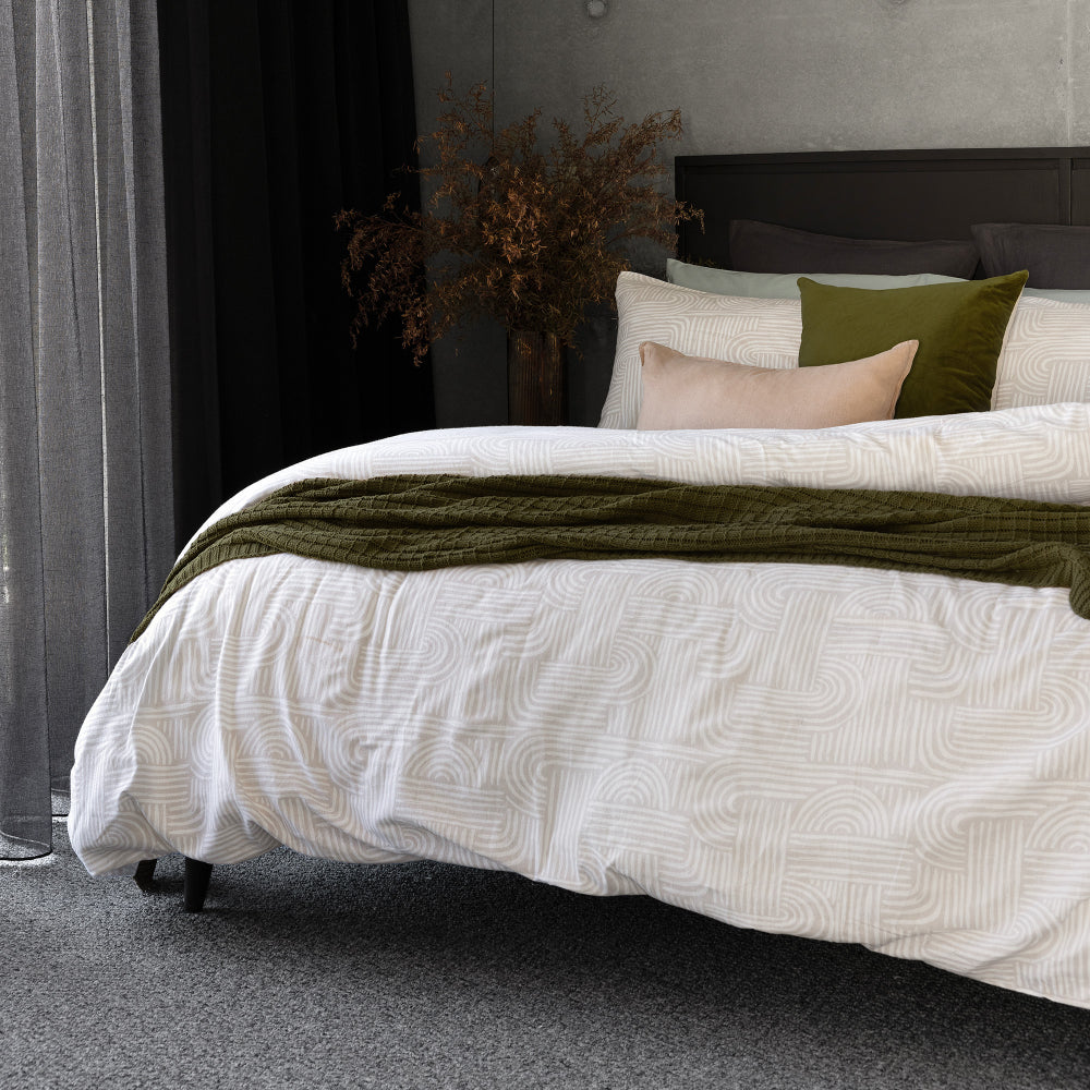 Bambury Bowie Flannelette Quilt Cover Set