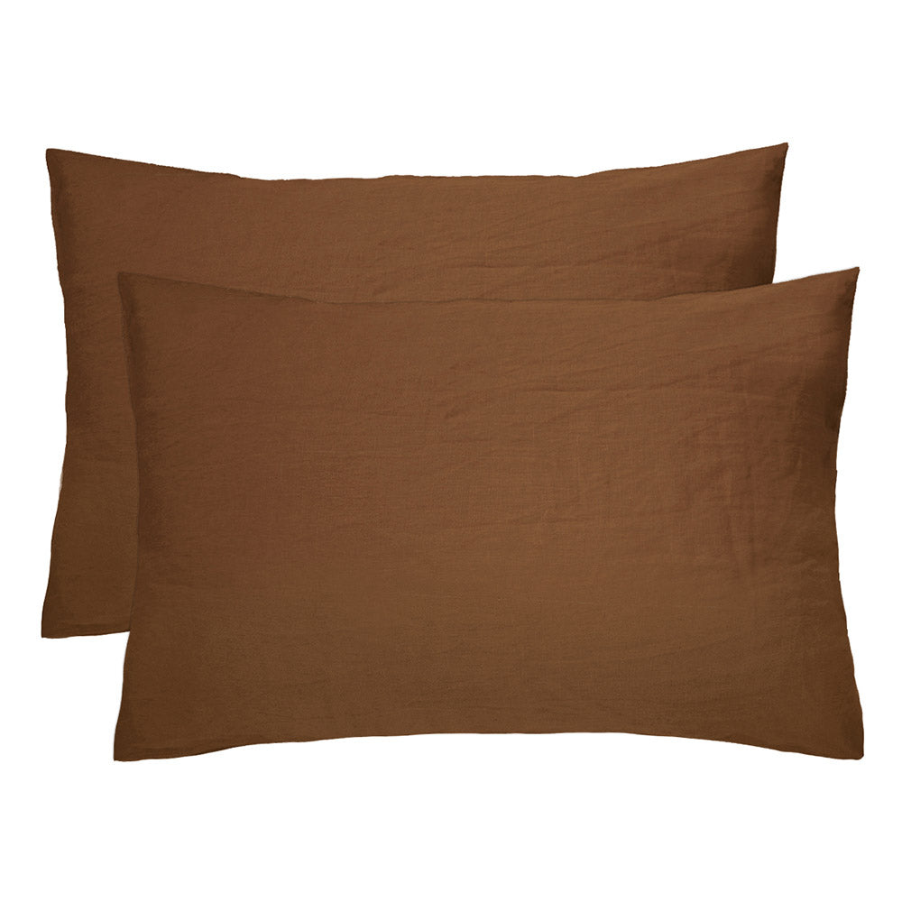 Bambury French Flax Linen Sheet Set Hazel - MyHouse
