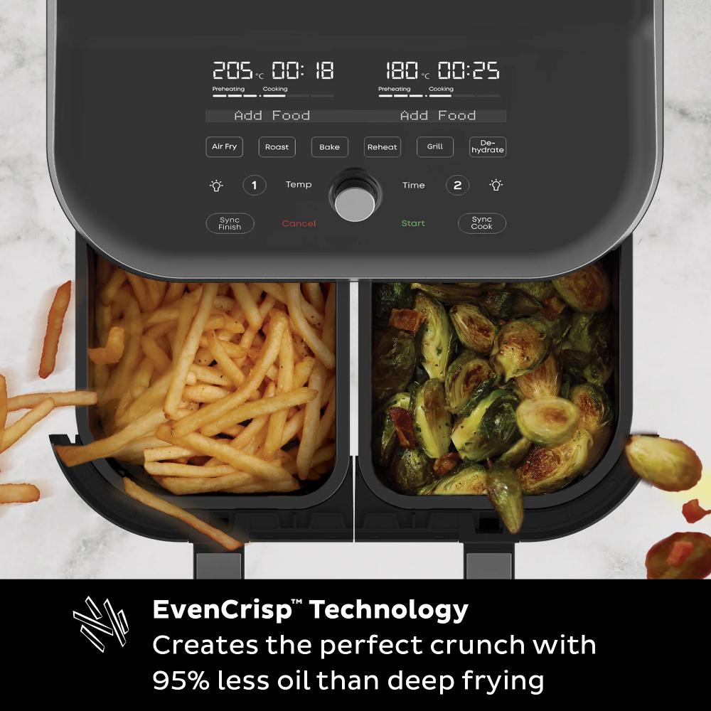 Instant Vortex ClearCook Dual Air Fryer 8L
