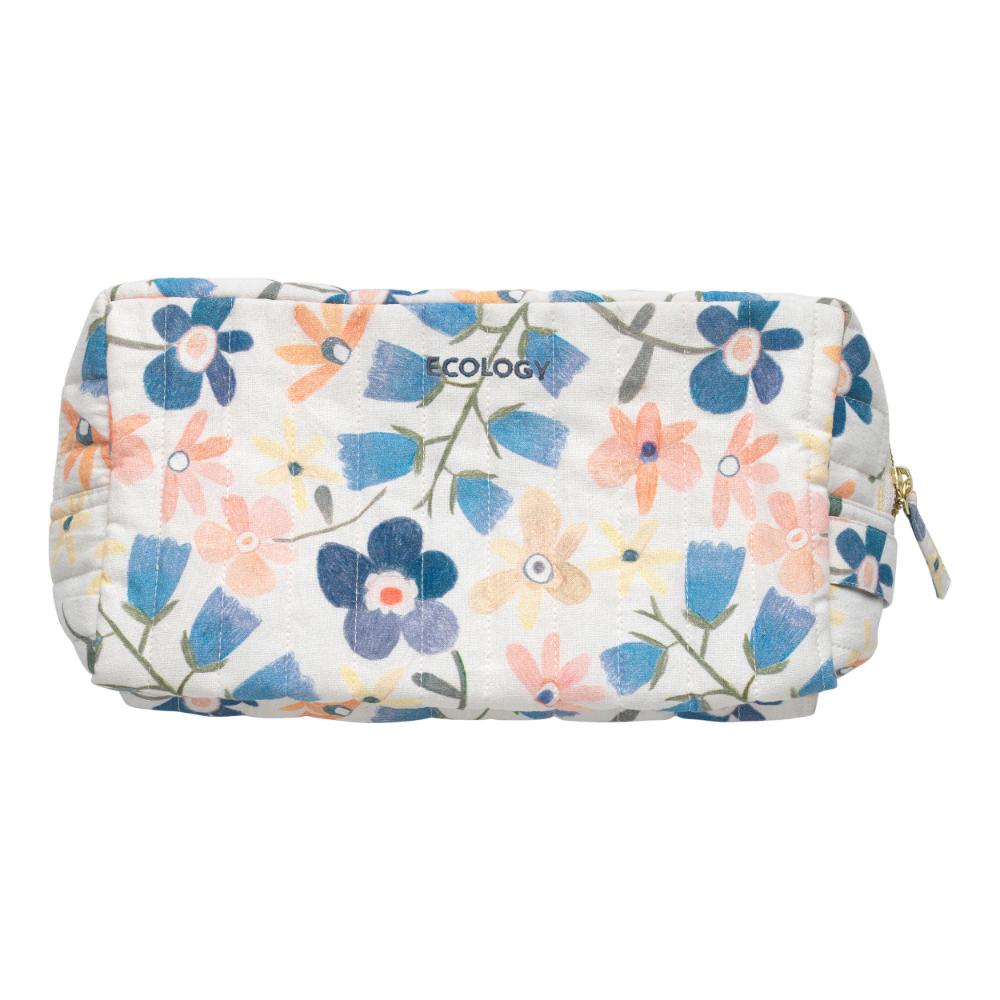 Flower zip pouch with side strap - Ecology Agnes Pouch Large - MyHouse