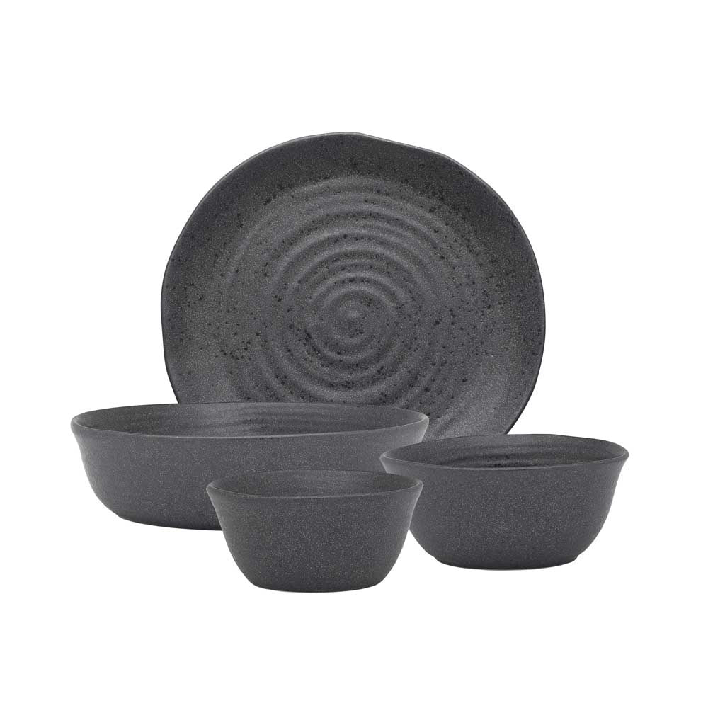 Ecology Ottawa 4 Piece Dinner Set in Stone Grey at MyHouse
