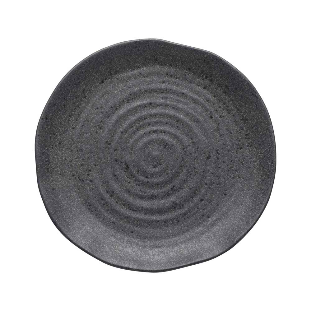 Ecology Ottawa 4 Piece Dinner Set in Stone Grey with dinner plate at MyHouse