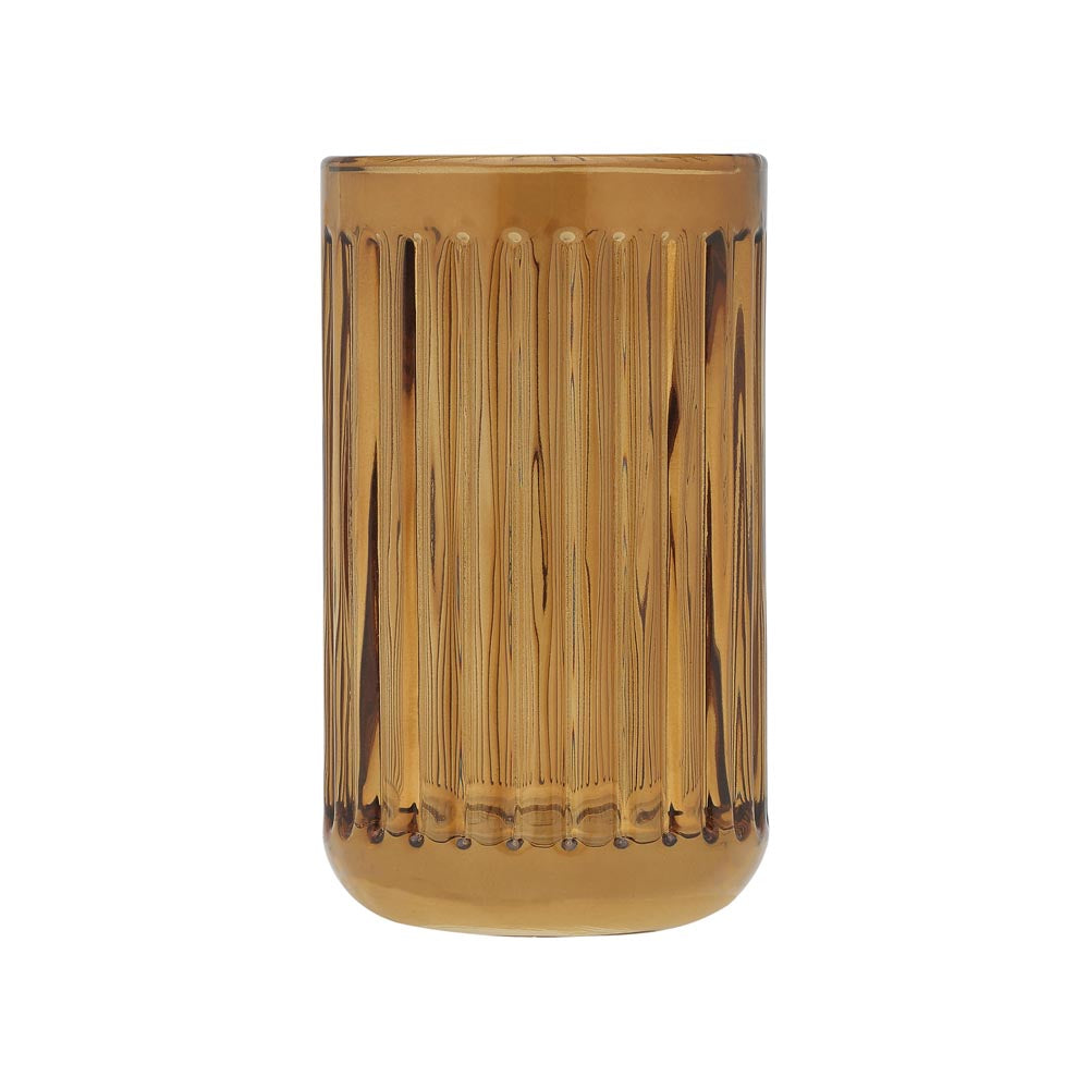 Porto Ellis Glass Bathroom Tumbler Amber Brown - MyHouse