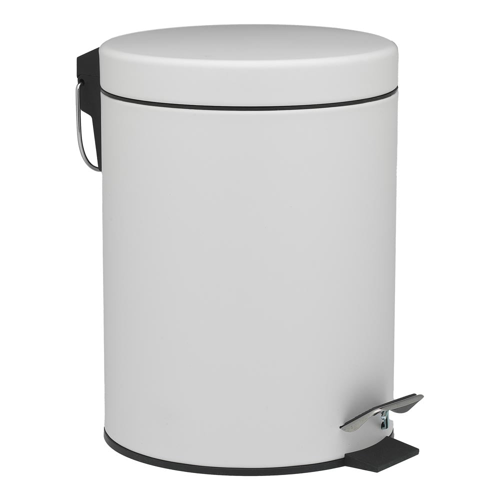 Porto Utility Soft Closing Pedal Bin 5L White - MyHouse