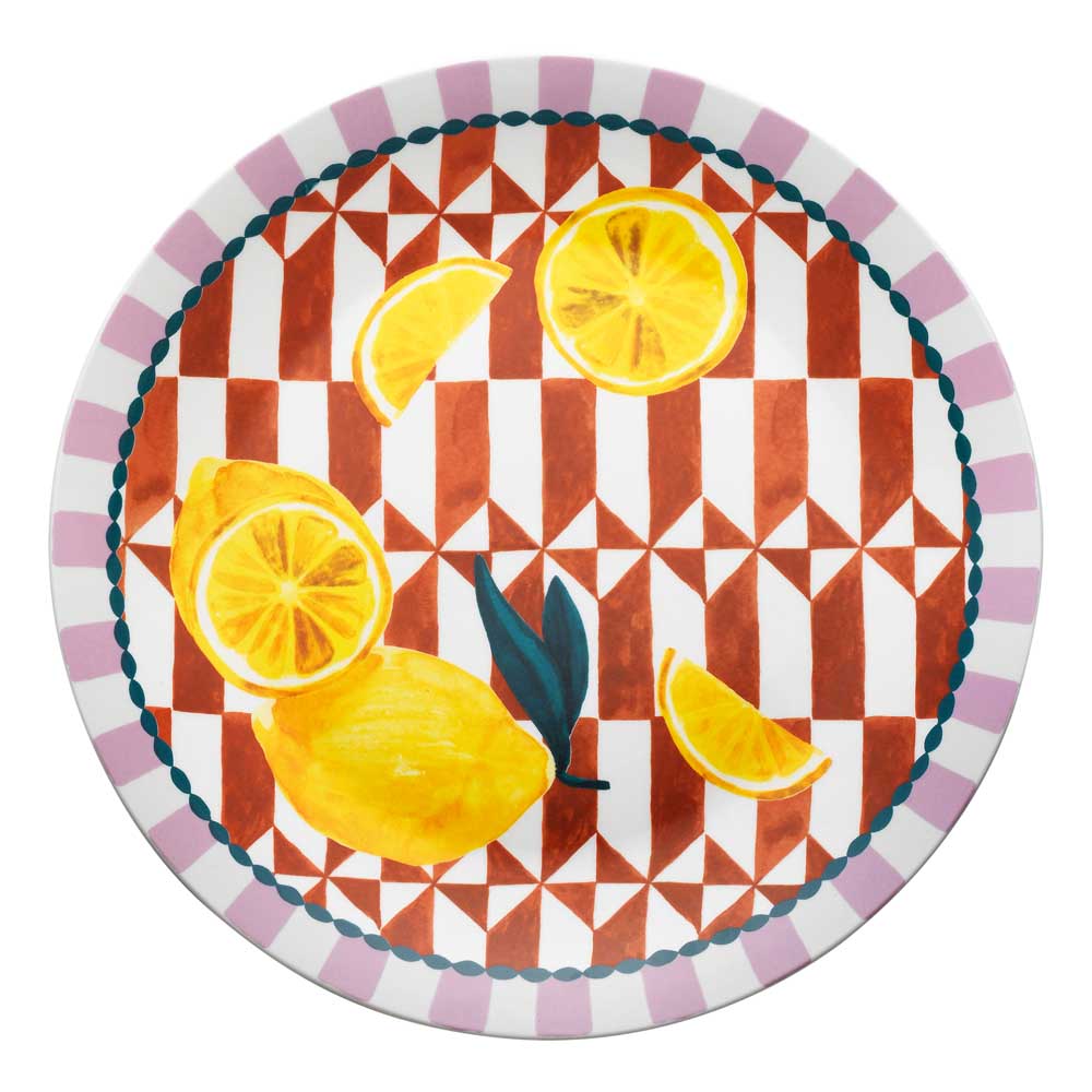 Porto Valentina Round Platter 30cm Lemon at MyHouse