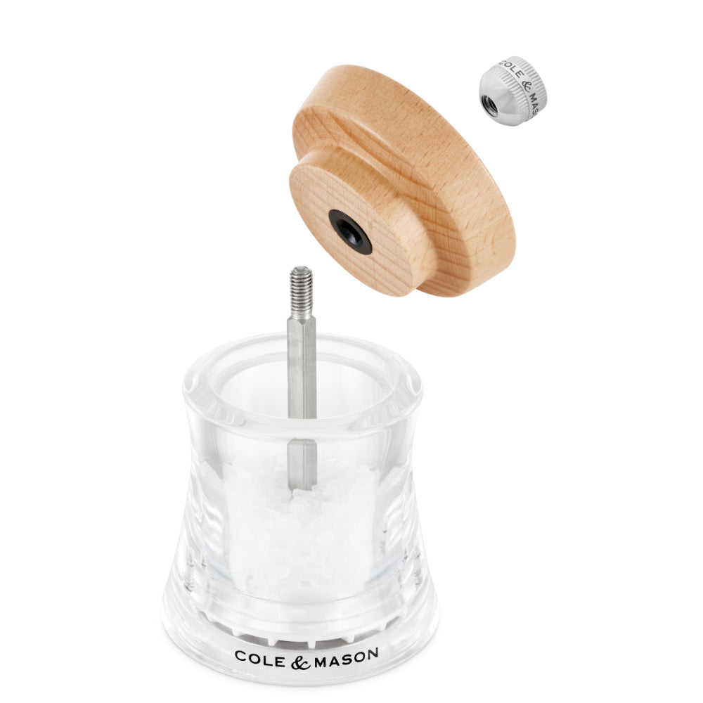 Cole & Mason Holborn 95mm Salt Mill Natural Beech