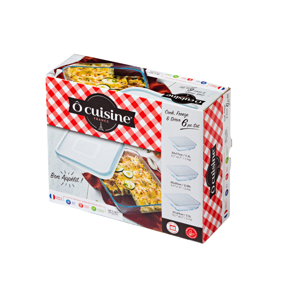 O Cuisine 6 Piece Storage Dish Set