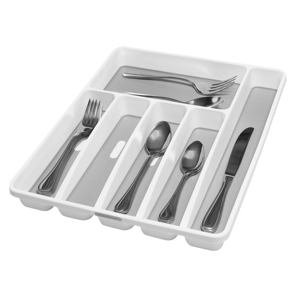 madesmart 6 Compartment Cutlery Tray White