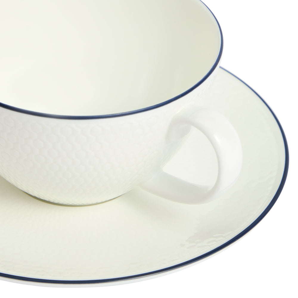 Wedgwood Gio Blue Teacup & Saucer