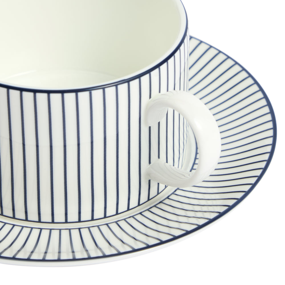 Wedgwood Gio Blue Teacup & Saucer
