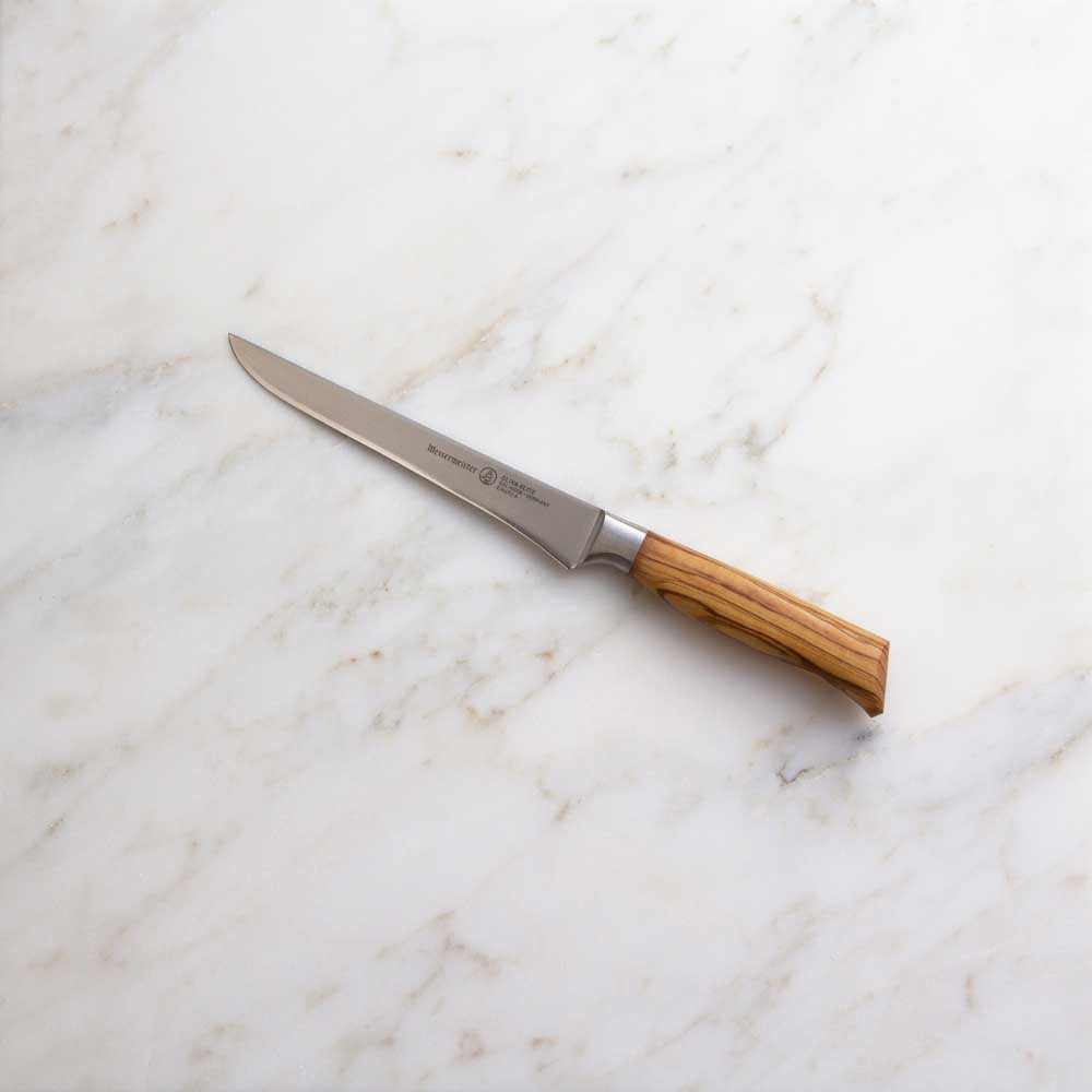 Messermeister Oliva Elite Boning Knife with Olive Wood Handle 6in / 15cm