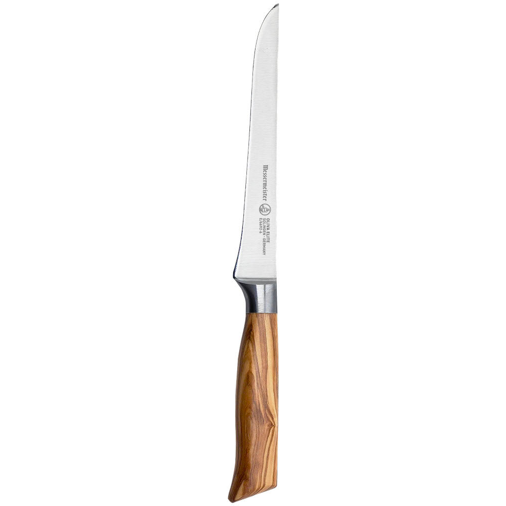 Messermeister Oliva Elite Boning Knife with Olive Wood Handle 6in / 15cm