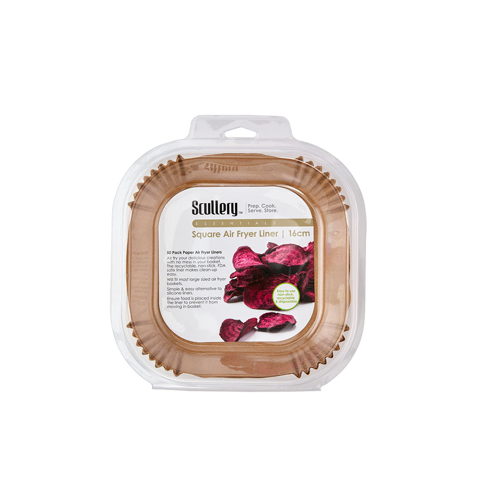 Scullery Set of 50 Square Air Fryer Liners
