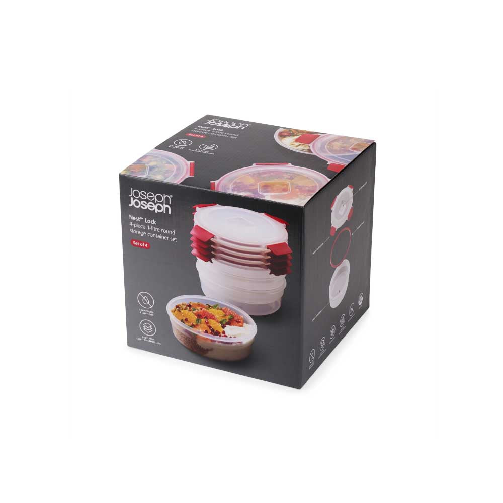 Joseph Joseph Nest Lock 4-Piece Round Storage Container Set at MyHouse
