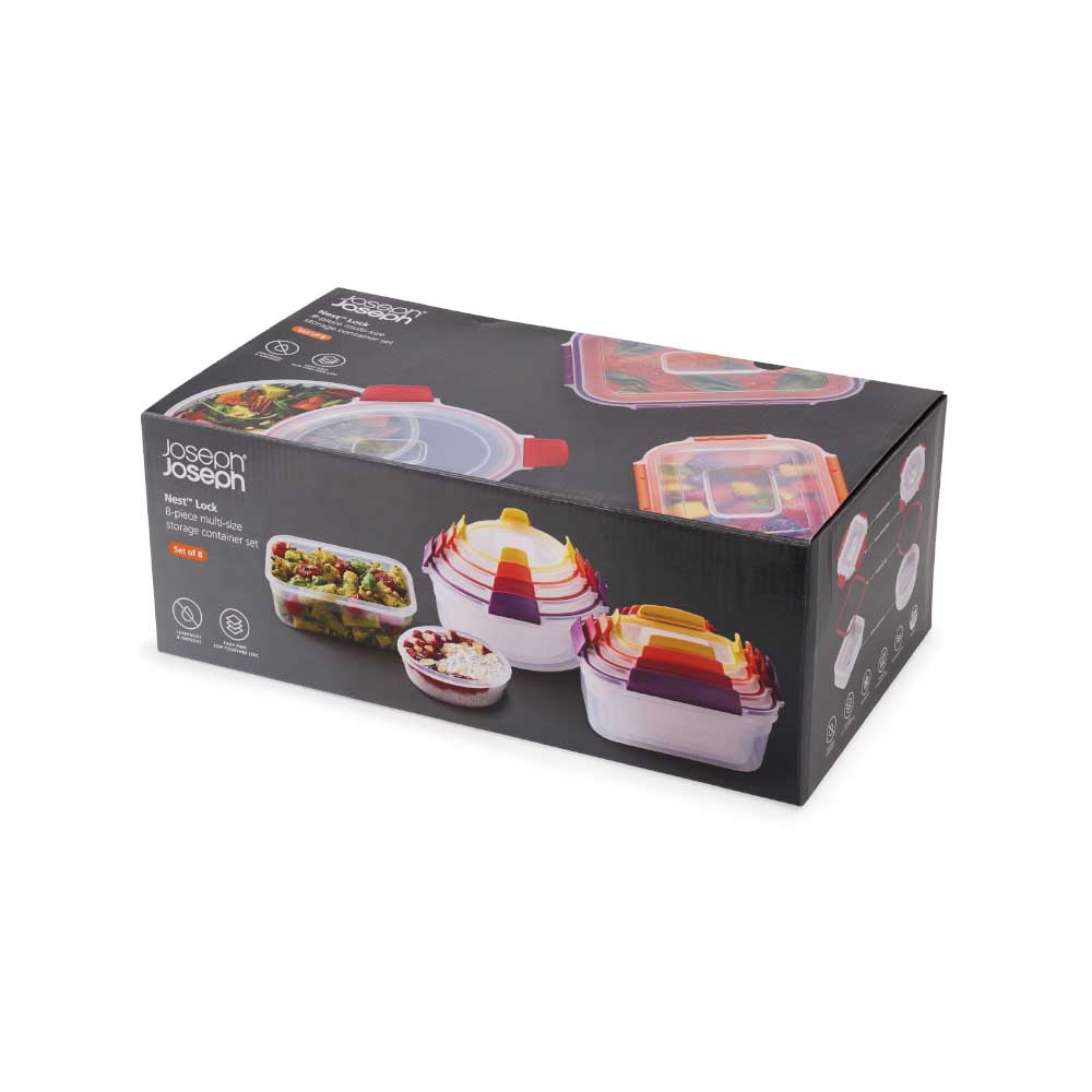 Joseph Joseph Nest Lock 8-Piece Multi-Size Storage Container Set at MyHouse