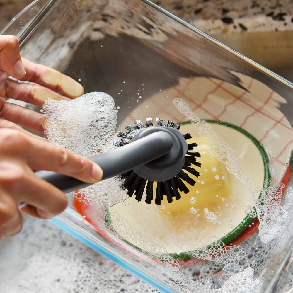 Joseph Joseph Sinktech Dish Brush And Sponge Set With Large Stainless Steel Storage Stand at MyHouse