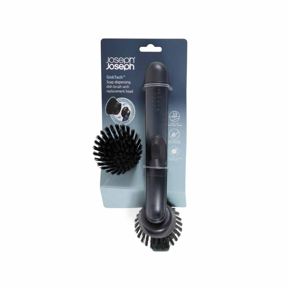 Joseph Joseph Sinktech Soap-Dispensing Dish Brush With Replacement Head at MyHouse