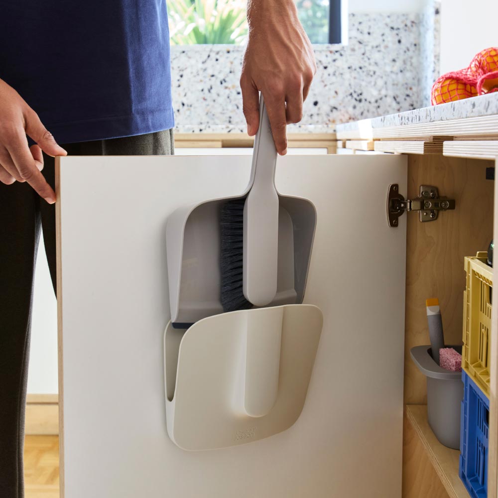 Joseph Joseph Cleantech Wall-Mounted Dustpan & Brush at MyHouse