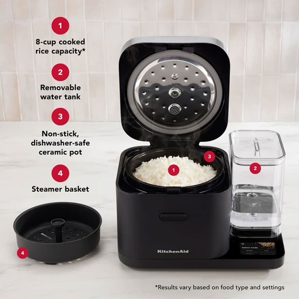 KitchenAid Grain & Rice Cooker Black Matte