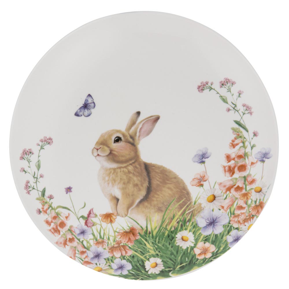 Ashdene Sweet Meadows Set of 4 Side Plates with baby bunny at MyHouse