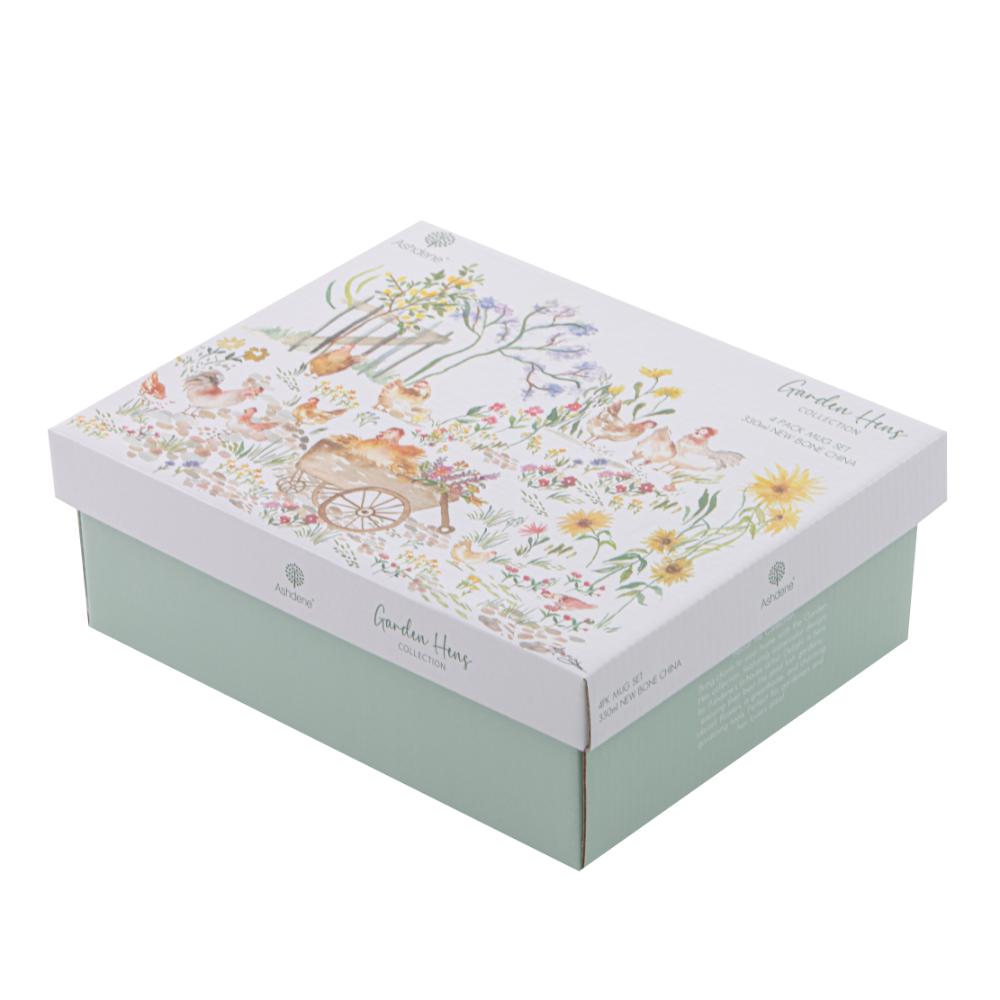 Ashdene Garden Hens Set of 4 Mugs