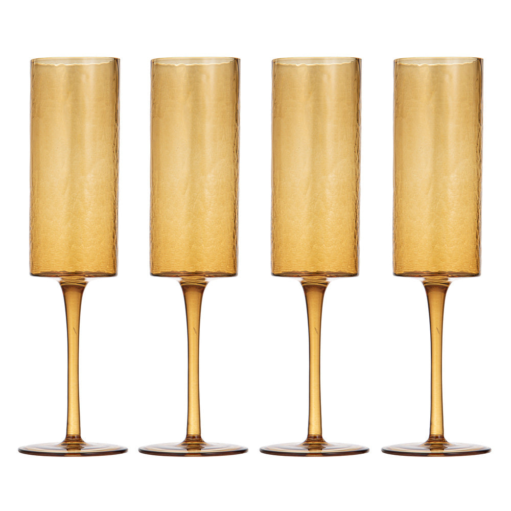 Ladelle Flynn Set of 4 Champagne Glasses