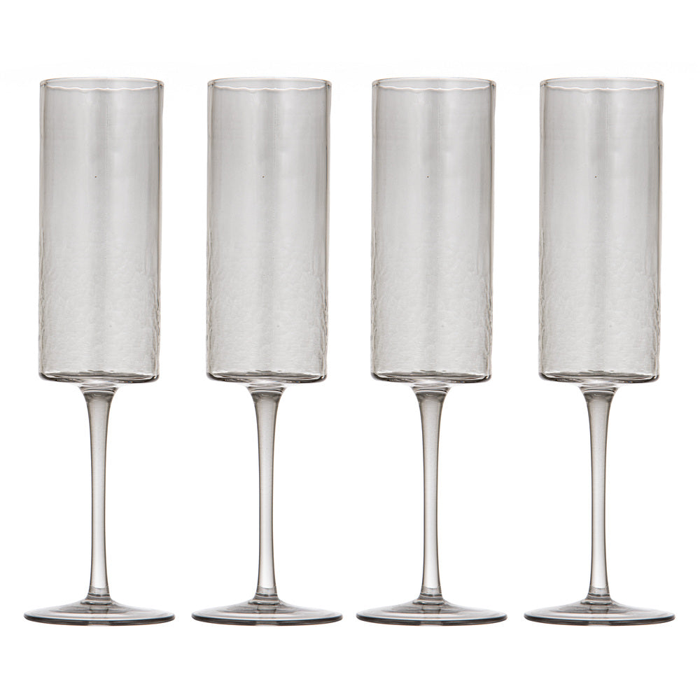 Ladelle Flynn Set of 4 Champagne Glasses