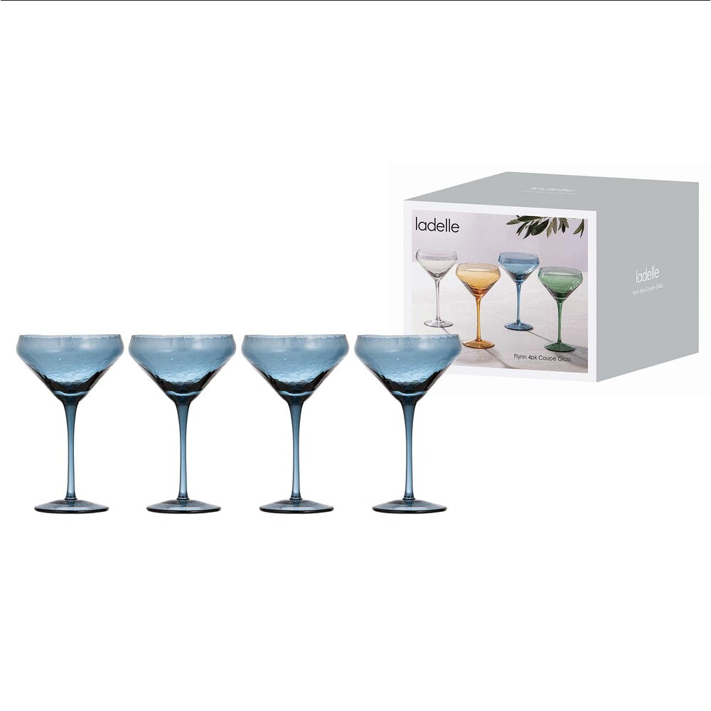Ladelle Flynn Set of 4 Coupe Glasses