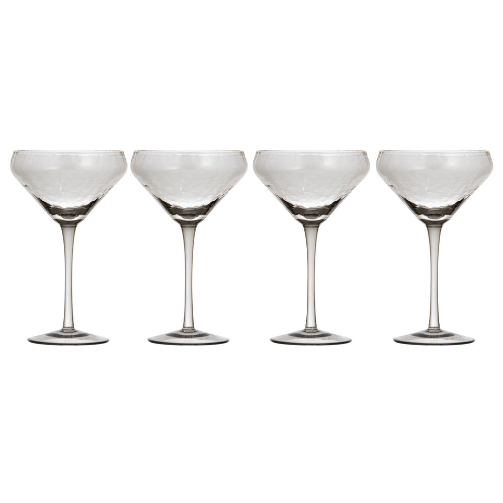Ladelle Flynn Set of 4 Coupe Glasses