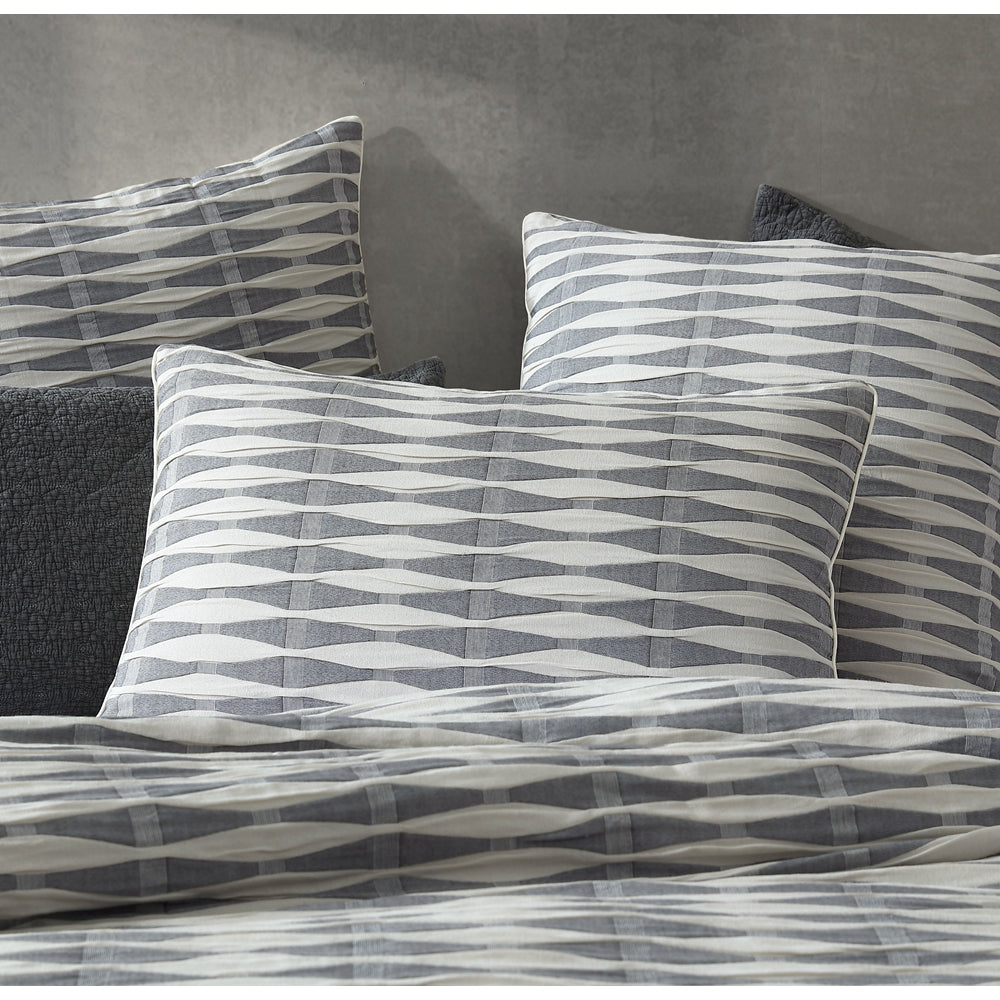 Platinum Collection Kirby Charcoal Quilt Cover Set