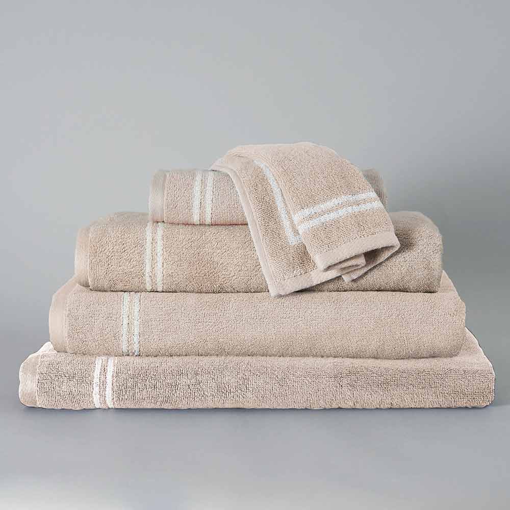 Private Collection Astoria Bath Towel Collection - Stone - MyHouse