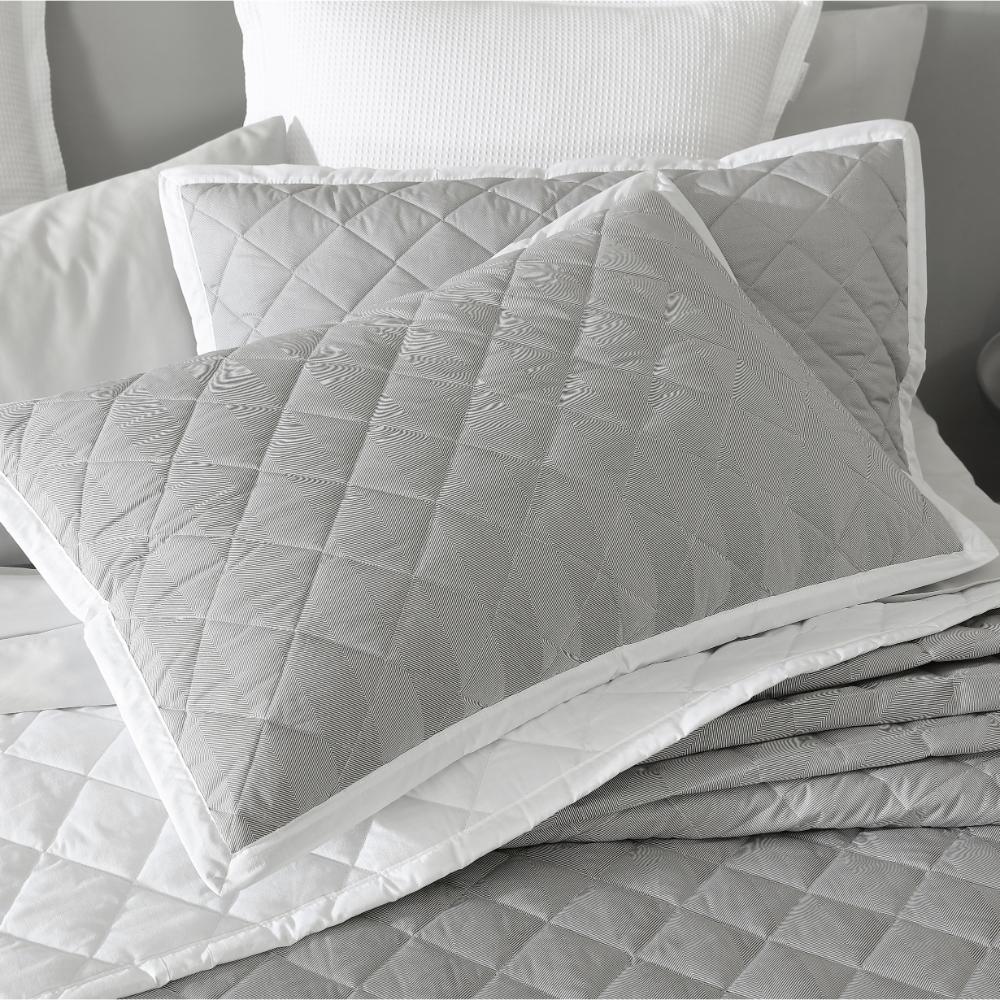Logan & Mason Essex Set Of 2 Quilted Pillowcases