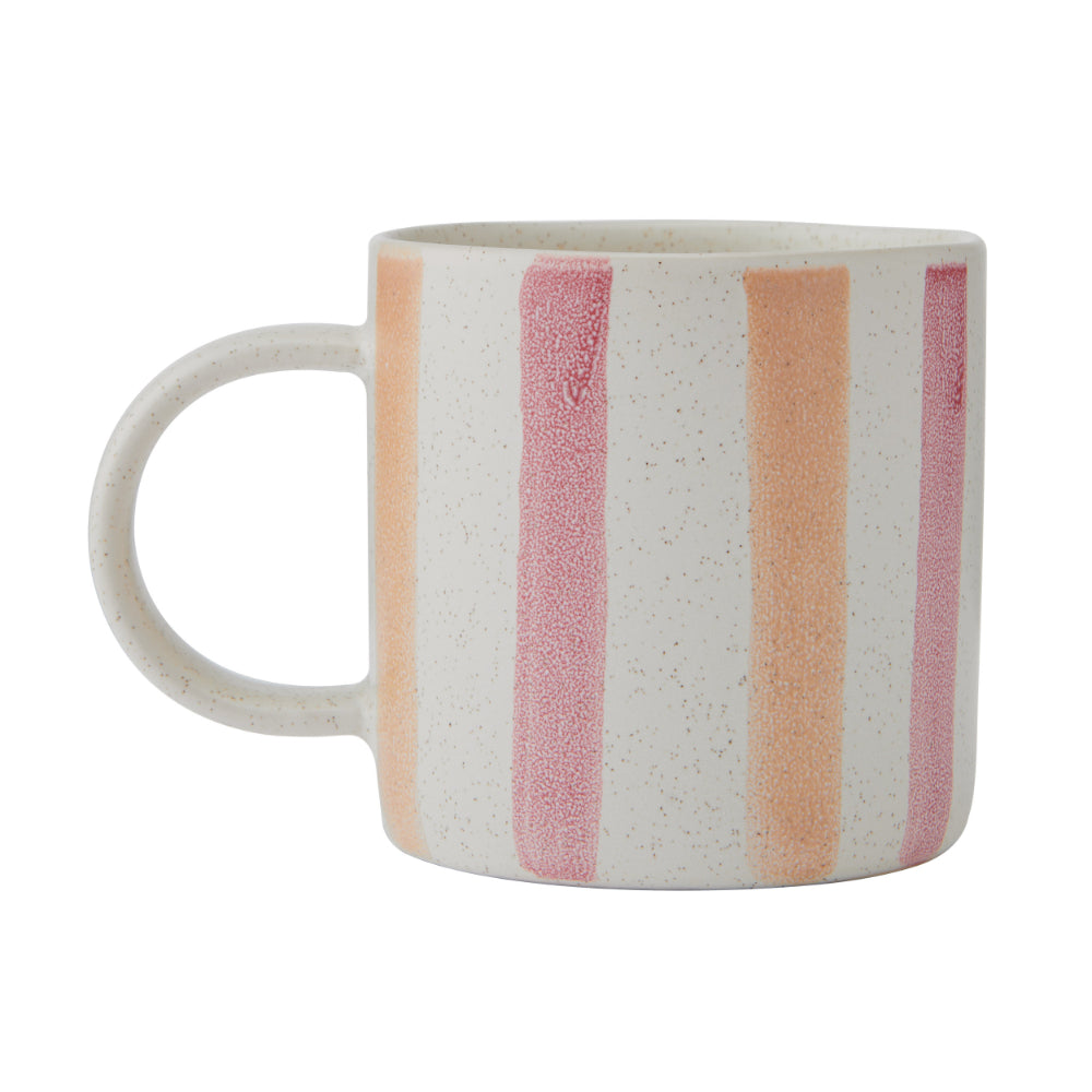 Mikasa Pink & Red Stripe Mug 380ml