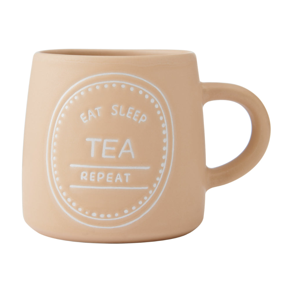 Mikasa Eat Sleep Repeat Mug 400ml