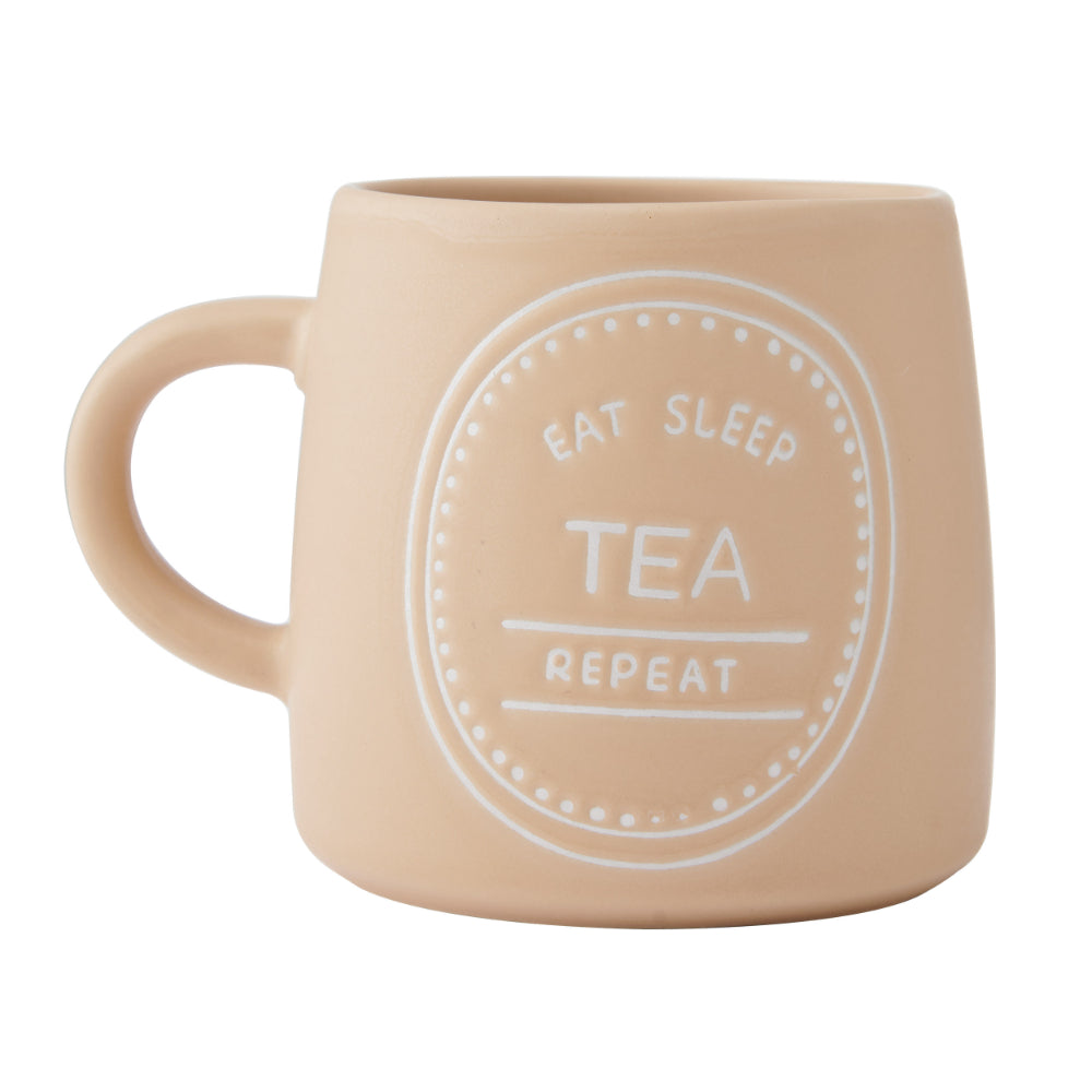 Mikasa Eat Sleep Repeat Mug 400ml