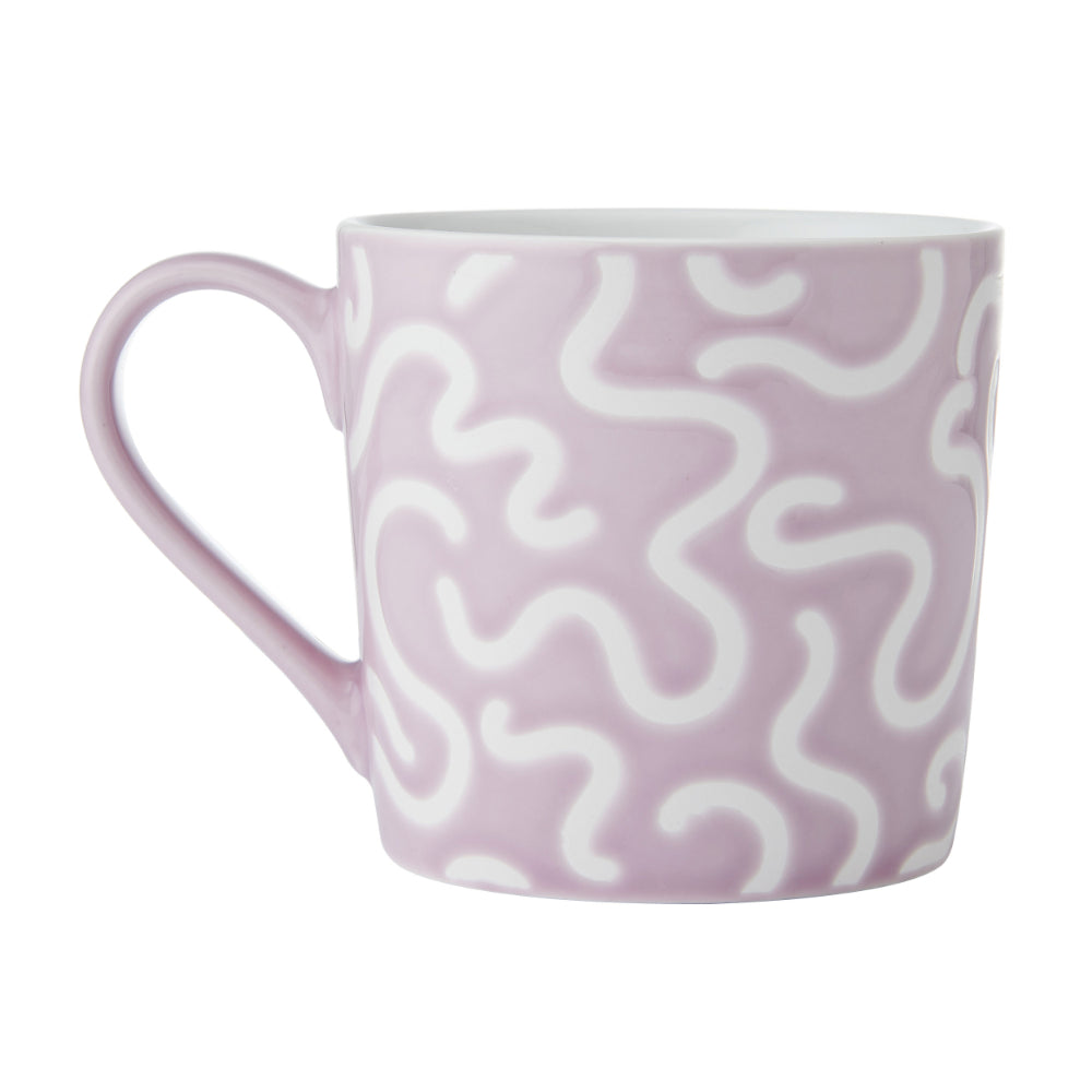 Mikasa Textured Purple Swirl Mug 360ml