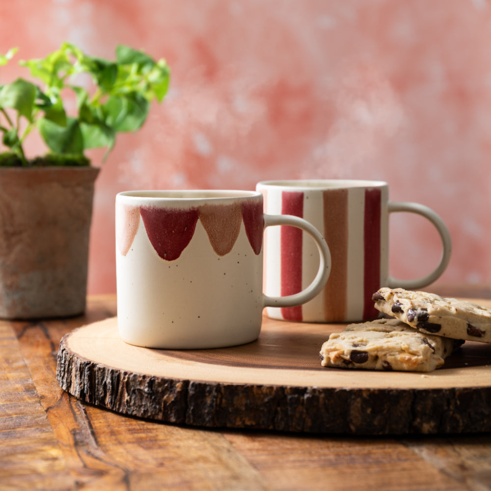 Mikasa Scallop Print Mug 380ml