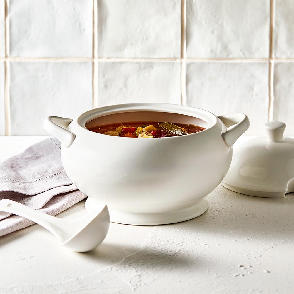 Alex Liddy Classic Soup Tureen 3L White Fine Bone China at MyHouse