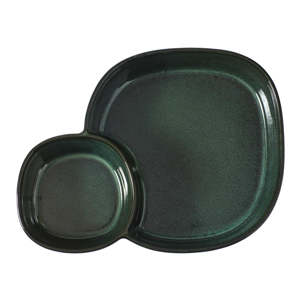 Alex Liddy Slate & Co Divided Serving Platter Green - MyHouse