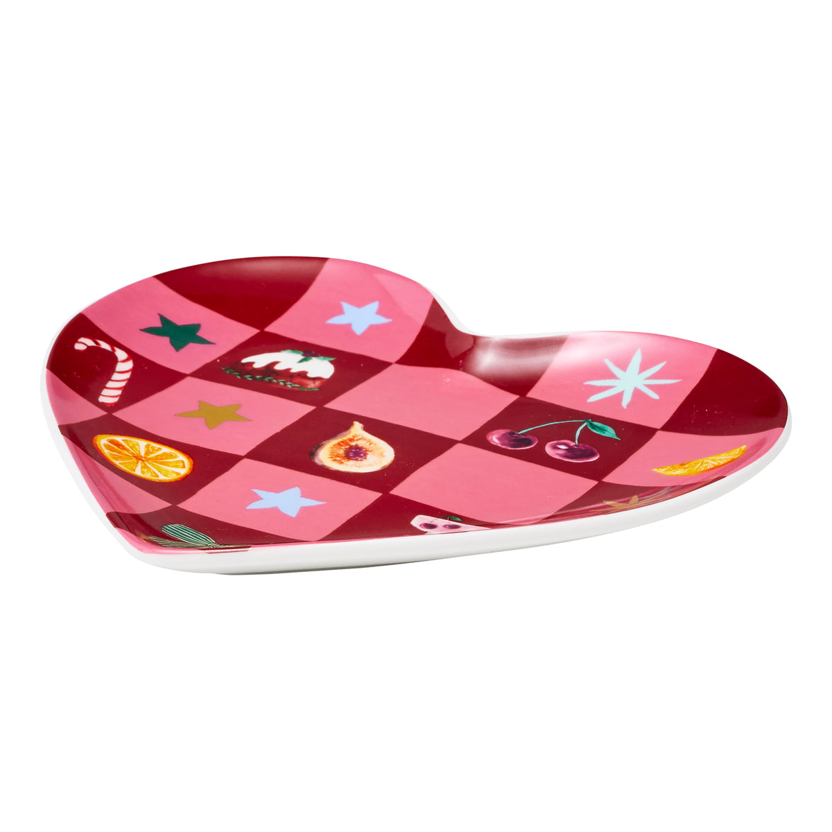 Porto Tis the Season Heart Plate 14cm