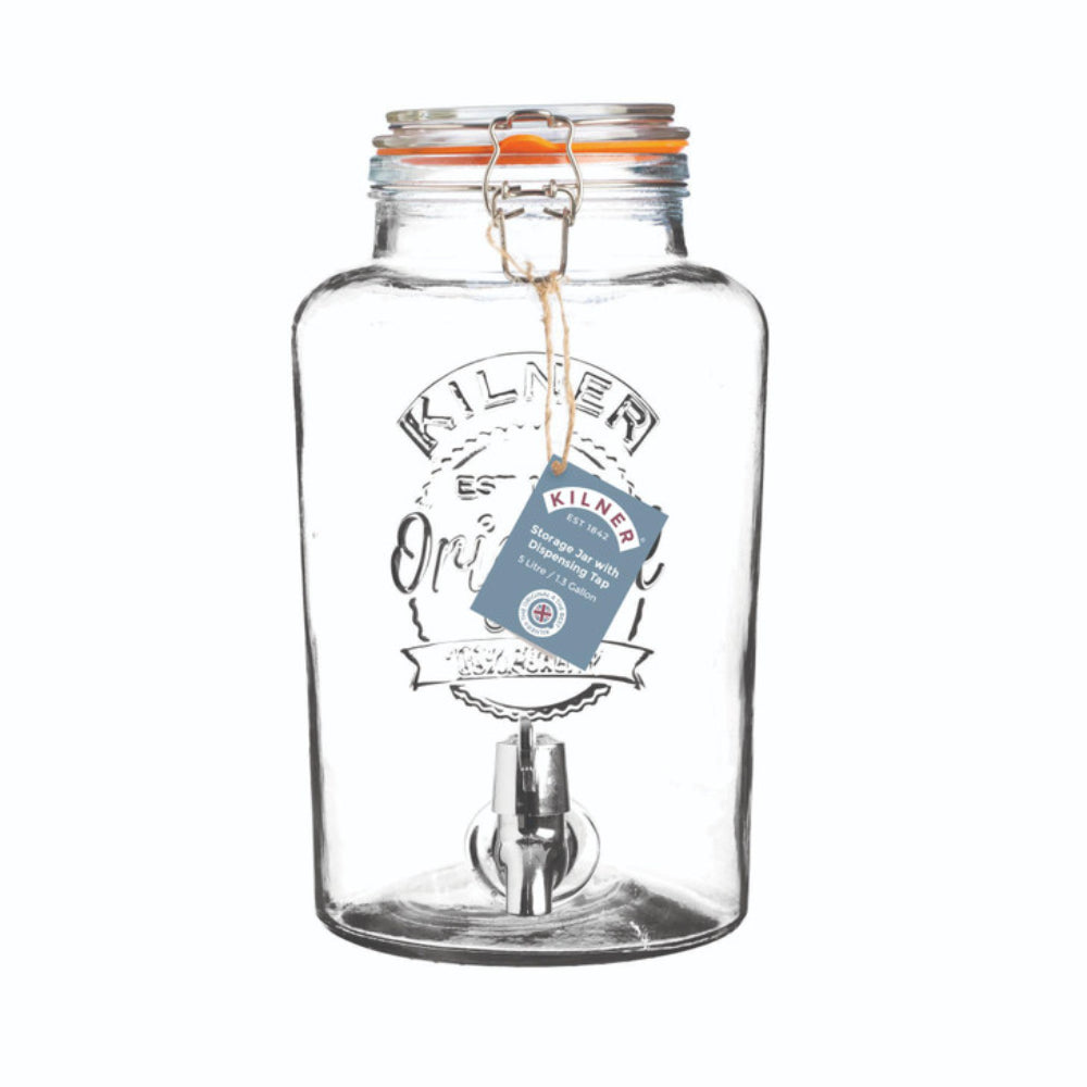 Kilner Round Storage Jar with Dispensing Tap 5L