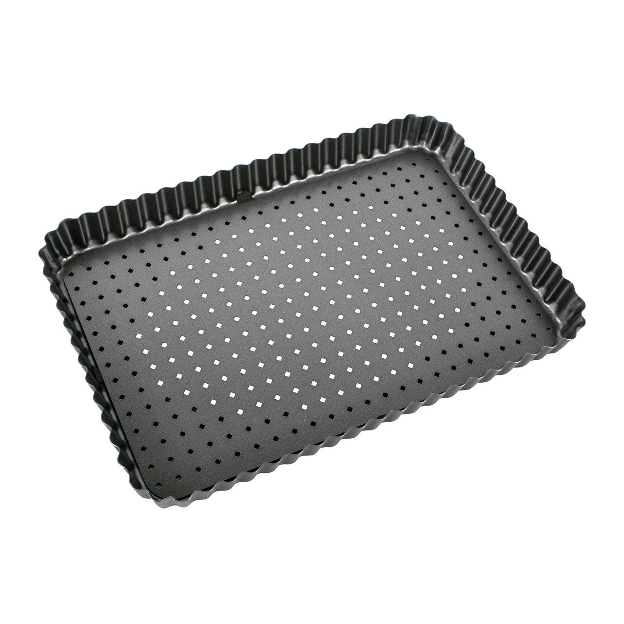 Bakemaster Perfect Crust Loose Base Rectangular Quiche Pan 35cm