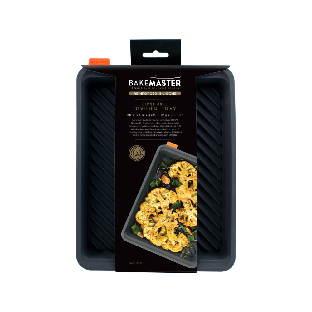 Bakemaster Large Grill Divider Tray 28x22x35cm