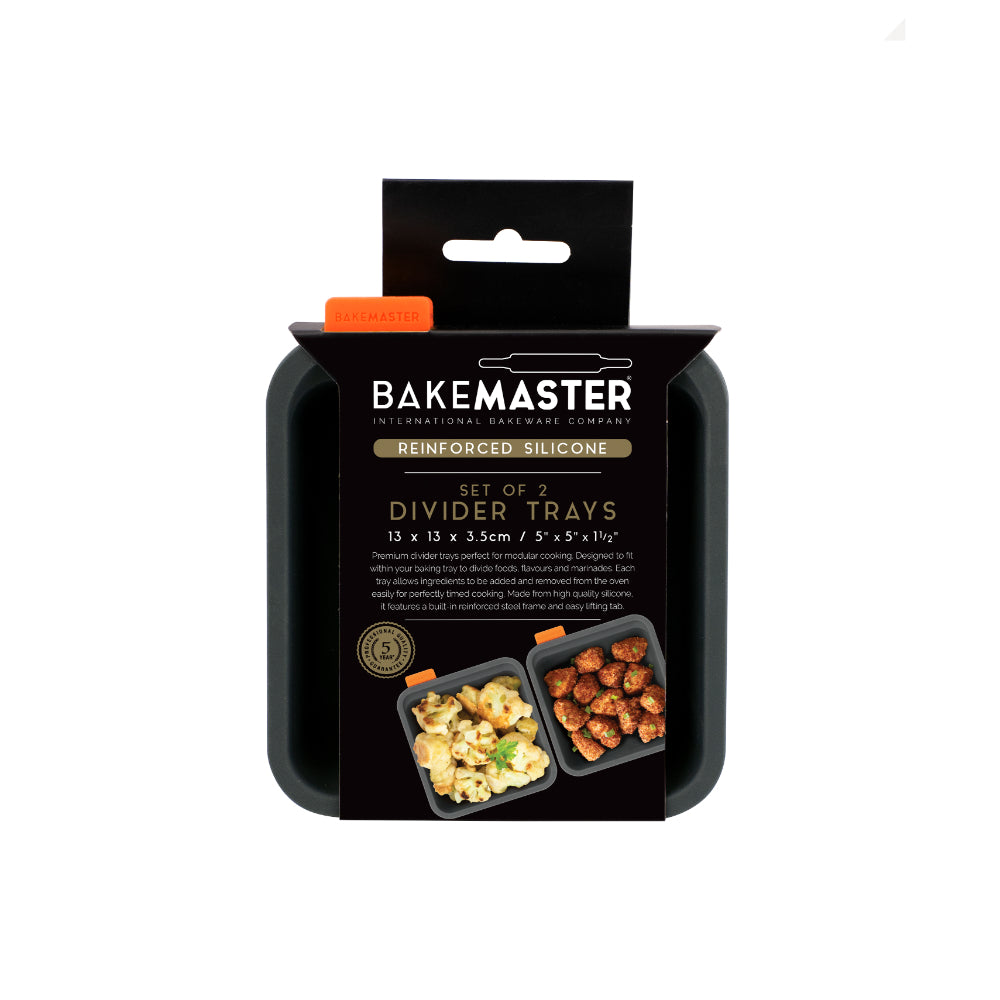 Bakemaster Set of 2 Divider Trays 13x35cm
